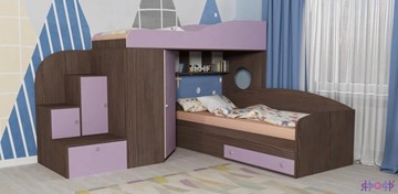 Детская кровать-шкаф Кадет-2, корпус Бодего, фасад Ирис в Рязани