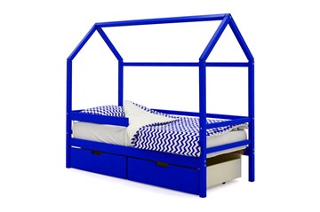 Кровать-домик в детскую Svogen синий в Рязани