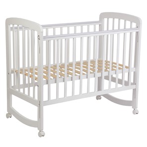Кроватка для новорожденных POLINI Kids Simple 304 Белый в Рязани