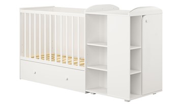 Кровать-трансформер детская с комодом POLINI Kids Ameli 800 Белый, серия AMELI в Рязани