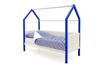 Кровать-домик в детскую «Svogen сине-белый» мягкая в Рязани
