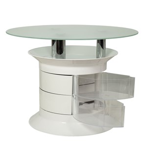 Стеклянный столик GiroCo Benito white plus в Рязани