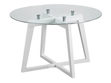 Стеклянный столик Мебелик Рилле-445 (белый) в Рязани