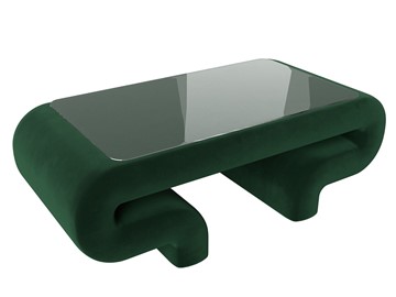 Журнальный столик Волна, зеленый (велюр) в Рязани