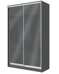 Шкаф Хит-22-4-12/2-22 с цветным стеклом, темно-серый 073, Графит в Рязани