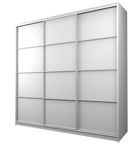 Шкаф 3-х дверный MAX МШ-23-6-24-111, Профиль Белый/Цвет Белый в Рязани