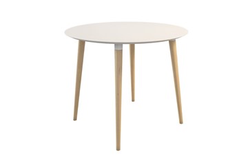 Небольшой стол Сканди 2, белый/светлый лак в Рязани