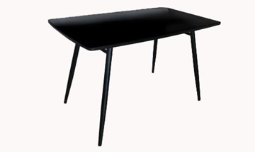 Стеклянный кухонный стол Брик, черный в Рязани