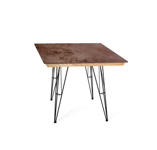Керамический кухонный стол SHT-TU10 (4 шт.)/ТT8 60/60 (черный/прозрачный лак/коричневая сепия) в Рязани
