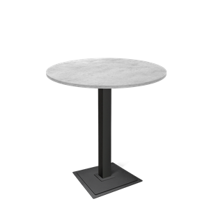 Барный стол SHT-TU5-BS1/H110 / SHT-TT 90 ЛДСП (бетон чикаго светло-серый/черный) в Рязани