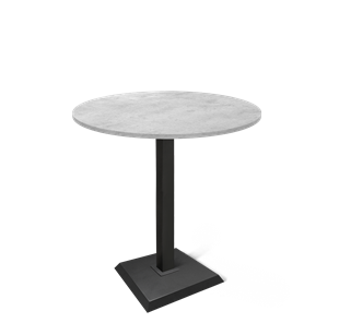 Барный стол SHT-TU5-BS2/H110 / SHT-TT 90 ЛДСП (бетон чикаго светло-серый/черный) в Рязани