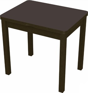 Кухонный стол раскладной Бари дерево №8 (стекло коричневое/венге) в Рязани
