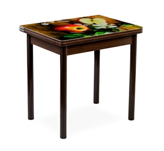 Кухонный пристенный стол СПА-02 СТФ, венге/фотопечать дерево/опоры коричневый в Рязани