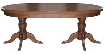 Деревянный стол на кухню 2,0(2,5)х1,1 на двух тумбах, (патина) в Рязани