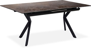 Кухонный раздвижной стол Бордо 3CX 180х95 (Oxide Moro/Графит) в Рязани