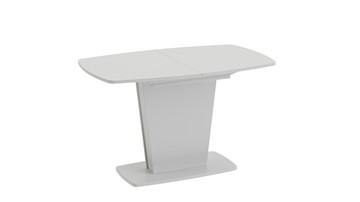 Стол обеденный раскладной Честер тип 2, цвет Белый/Стекло белый глянец в Рязани