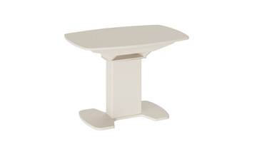 Стеклянный обеденный стол Портофино (СМ(ТД)-105.01.11(1)), цвет Бежевое/Стекло бежевое матовое LUX в Рязани