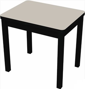 Стол раздвижной Бари дерево №8 (стекло белое/черный) в Рязани