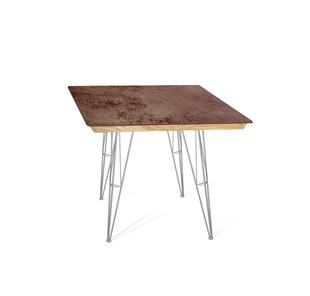 Керамический кухонный стол SHT-TU10 (4 шт.)/ТT8 60/60 (хром лак/прозрачный лак/коричневая сепия) в Рязани