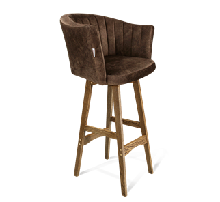 Барный стул SHT-ST42-1 / SHT-S65 (кофейный трюфель/дуб брашированный коричневый) в Рязани