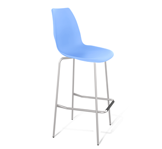 Барный стул SHT-ST29/S29 (голубой pan 278/хром лак) в Рязани