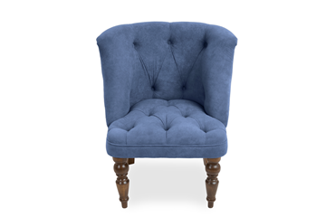 Кресло Бриджит синий ножки коричневые в Рязани