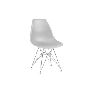 Обеденный стул derstuhl DSL 110 Chrom (светло-серый) в Рязани