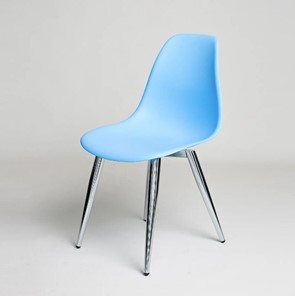 Обеденный стул derstuhl DSL 110 Milan Chrom (голубой) в Рязани