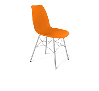 Обеденный стул SHT-ST29/S107 (оранжевый ral2003/хром лак) в Рязани