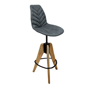 Барный стул SHT-ST29-C4/S92 (графит/брашированный коричневый/черный муар) в Рязани