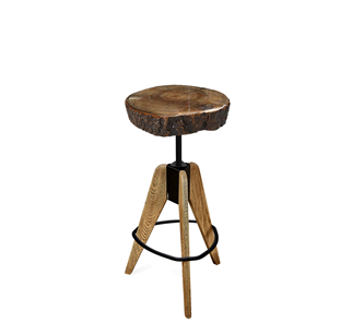 Барный стул SHT-ST18-1/S92 (темный янтарь/брашированный коричневый/черный муар) в Рязани
