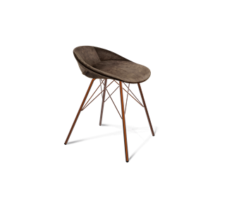 Обеденный стул SHT-ST19-SF1 / SHT-S37 (кофейный трюфель/медный металлик) в Рязани