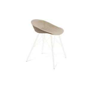 Обеденный стул SHT-ST19-SF1 / SHT-S37 (ванильный крем/белый муар) в Рязани