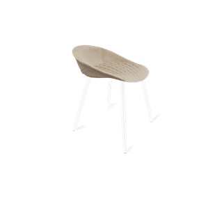 Обеденный стул SHT-ST19-SF1 / SHT-S95-1 (ванильный крем/белый муар) в Рязани