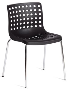 Обеденный стул SKALBERG (mod. C-084-A) 46х56х79 Black (черный) / Chrome (хром) арт.19258 в Рязани