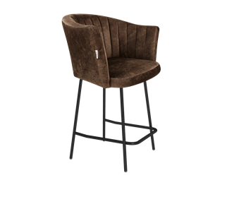 Полубарный стул SHT-ST42-1 / SHT-S29P-1 (кофейный трюфель/черный муар) в Рязани