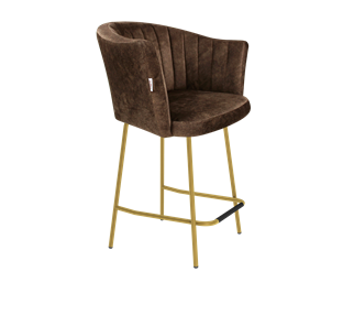 Полубарный стул SHT-ST42-1 / SHT-S29P-1 (кофейный трюфель/золото) в Рязани