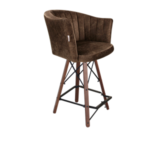 Полубарный стул SHT-ST42-1 / SHT-S80-1 (кофейный трюфель/темный орех/черный) в Рязани