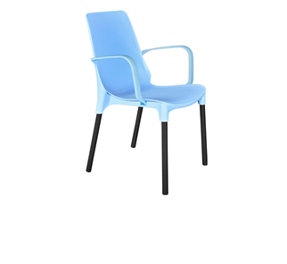 Кухонный стул SHT-ST76/S424 (голубой/черный муар) в Рязани