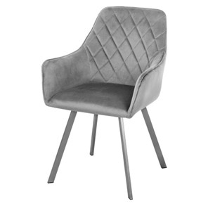 Мягкий стул-кресло Мадрид СРП-056 бриллиант Дрим серый в Рязани