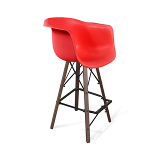 Барный стул SHT-ST31/S80 (красный/темный орех/черный) в Рязани