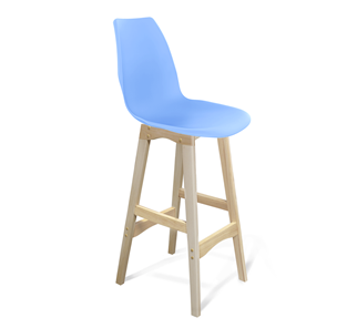 Барный стул SHT-ST29/S65 (голубой pan 278/прозрачный лак) в Рязани
