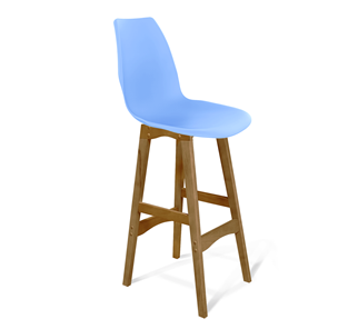 Барный стул SHT-ST29/S65 (голубой pan 278/светлый орех) в Рязани