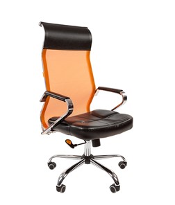 Компьютерное кресло CHAIRMAN 700 сетка, цвет оранжевый в Рязани