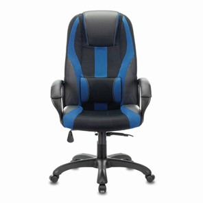 Компьютерное кресло Brabix Premium Rapid GM-102 (экокожа/ткань, черное/синее) 532106 в Рязани