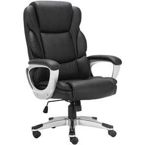 Компьютерное кресло Brabix Premium Rest EX-555 (пружинный блок, экокожа, черное) 531938 в Рязани