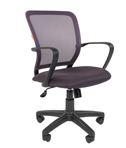Кресло CHAIRMAN 698 black TW, ткань, цвет серый в Рязани