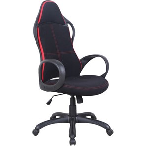 Компьютерное кресло Brabix Premium Force EX-516 (ткань, черное/вставки красные) 531571 в Рязани