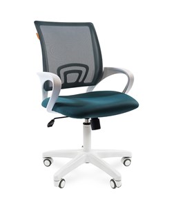 Офисное кресло CHAIRMAN 696 white, ткань, цвет зеленый в Рязани