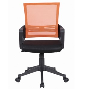 Кресло Brabix Balance MG-320 (с подлокотниками, комбинированное черное/оранжевое) 531832 в Рязани